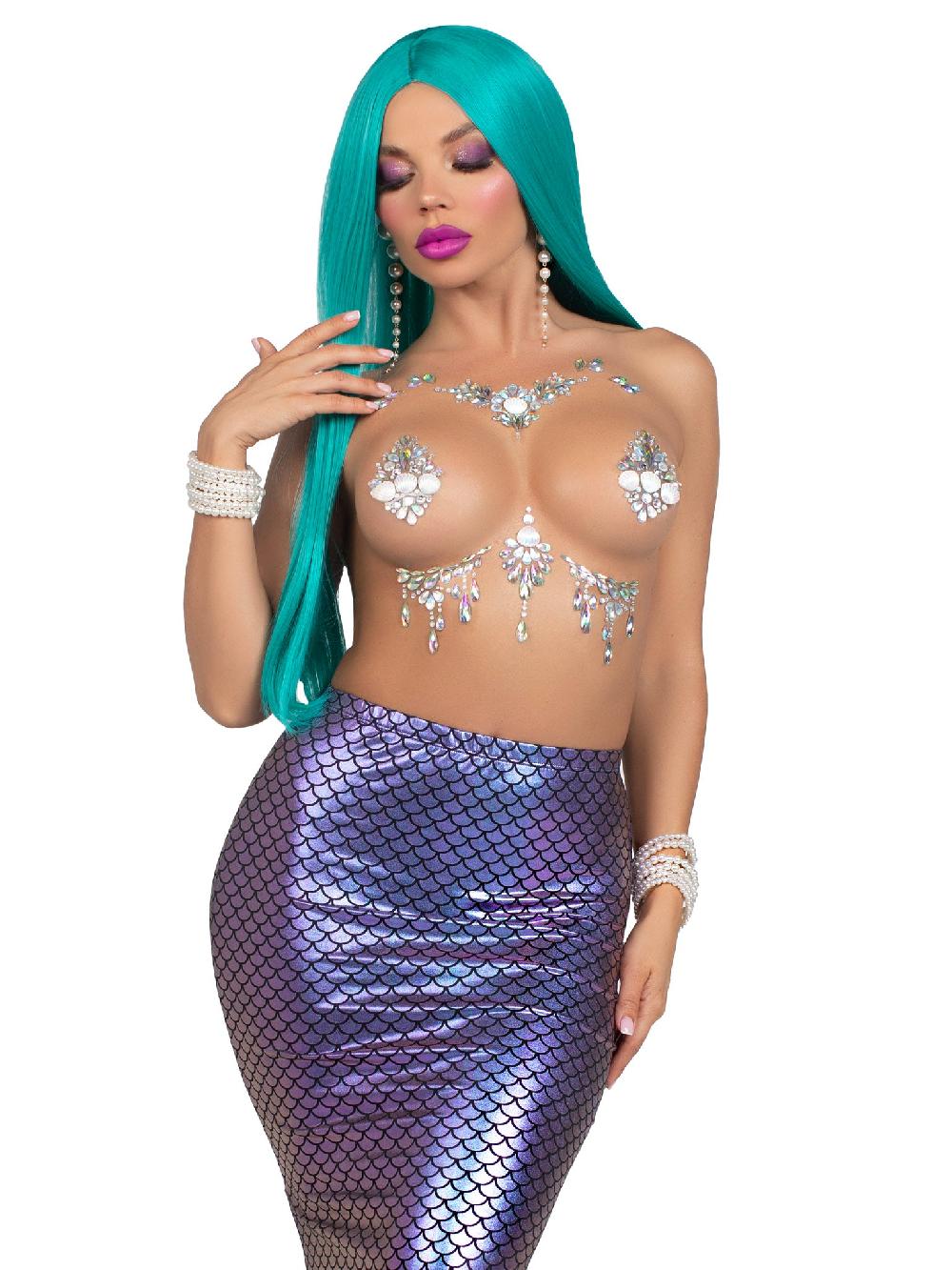 Leg Avenue Siren Body Jewels Sticker Clear