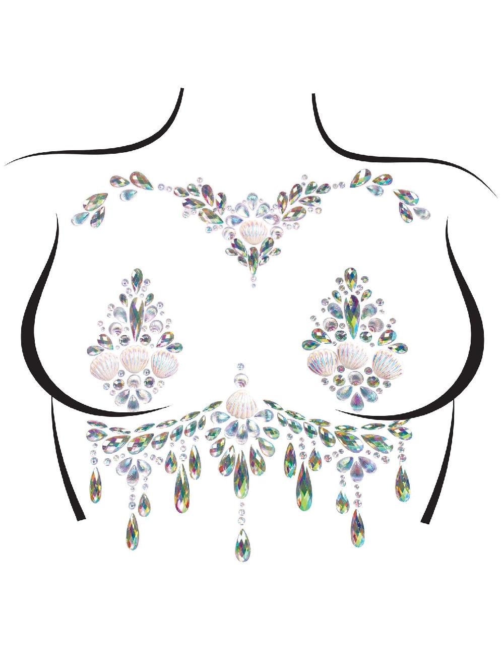 leg avenue Siren Body Jewels Sticker Clear
