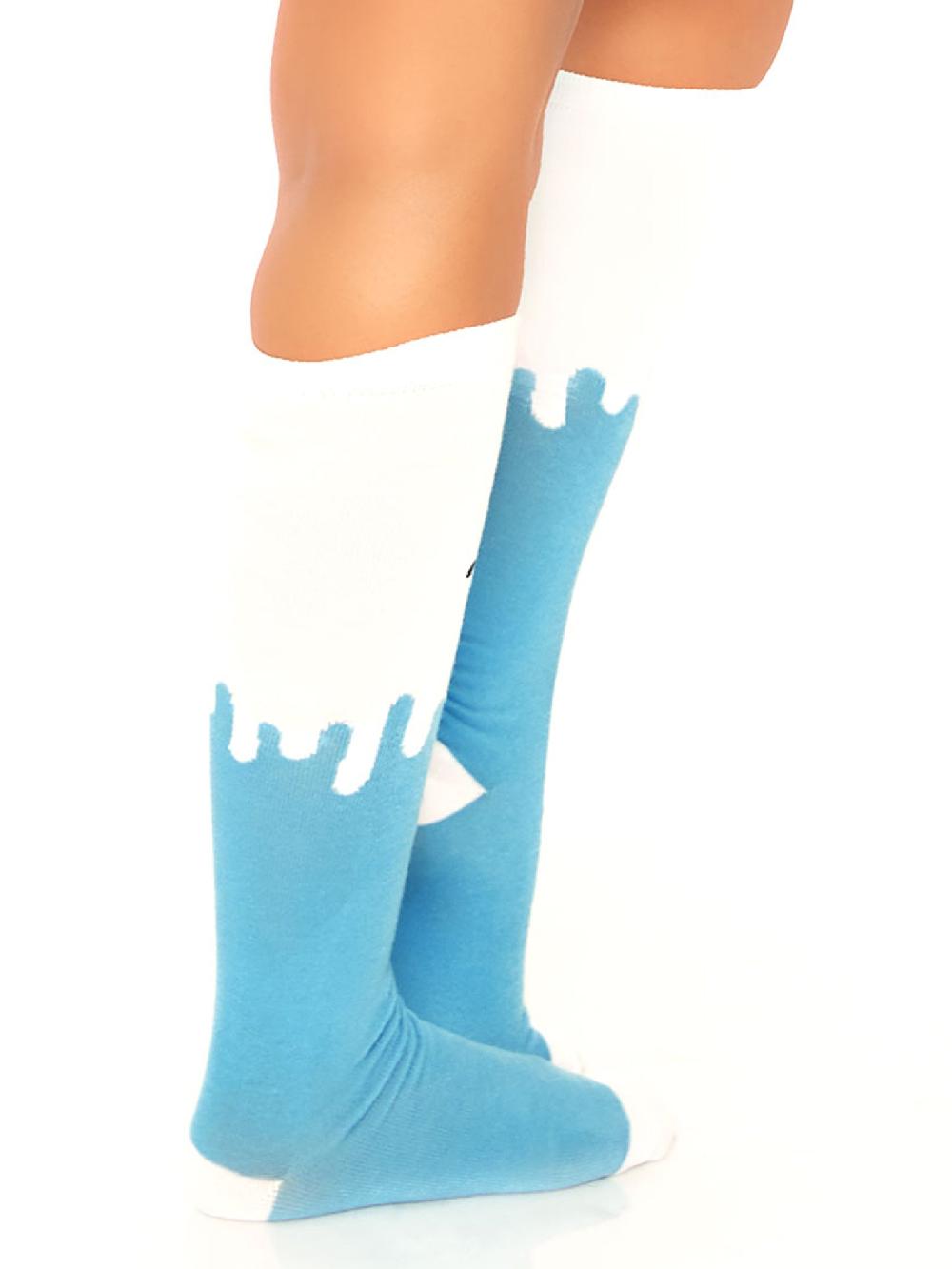 Leg Avenue Snow Man Knee-High Socks Multicolor