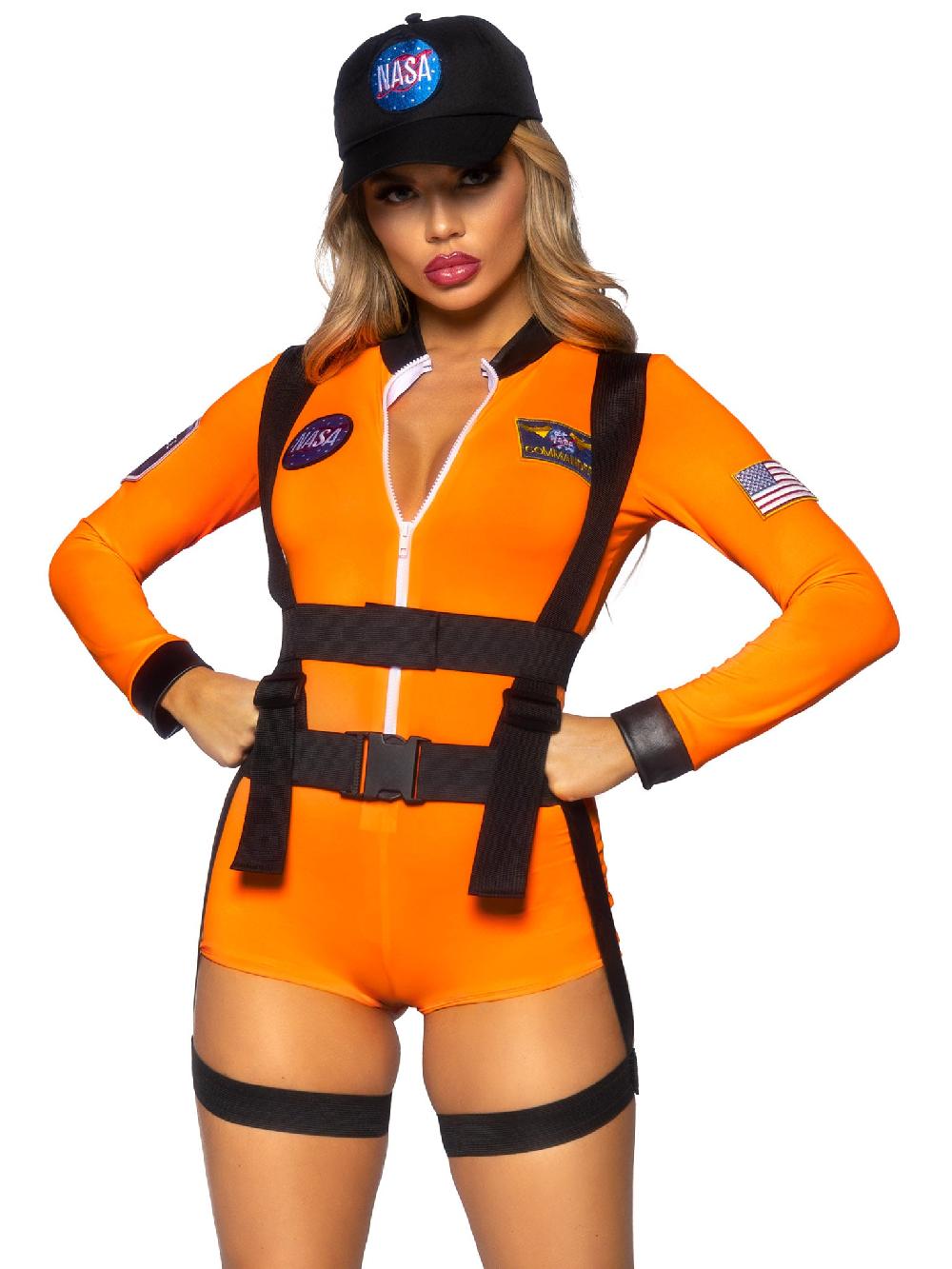 leg avenue Space Commander Costume Orange