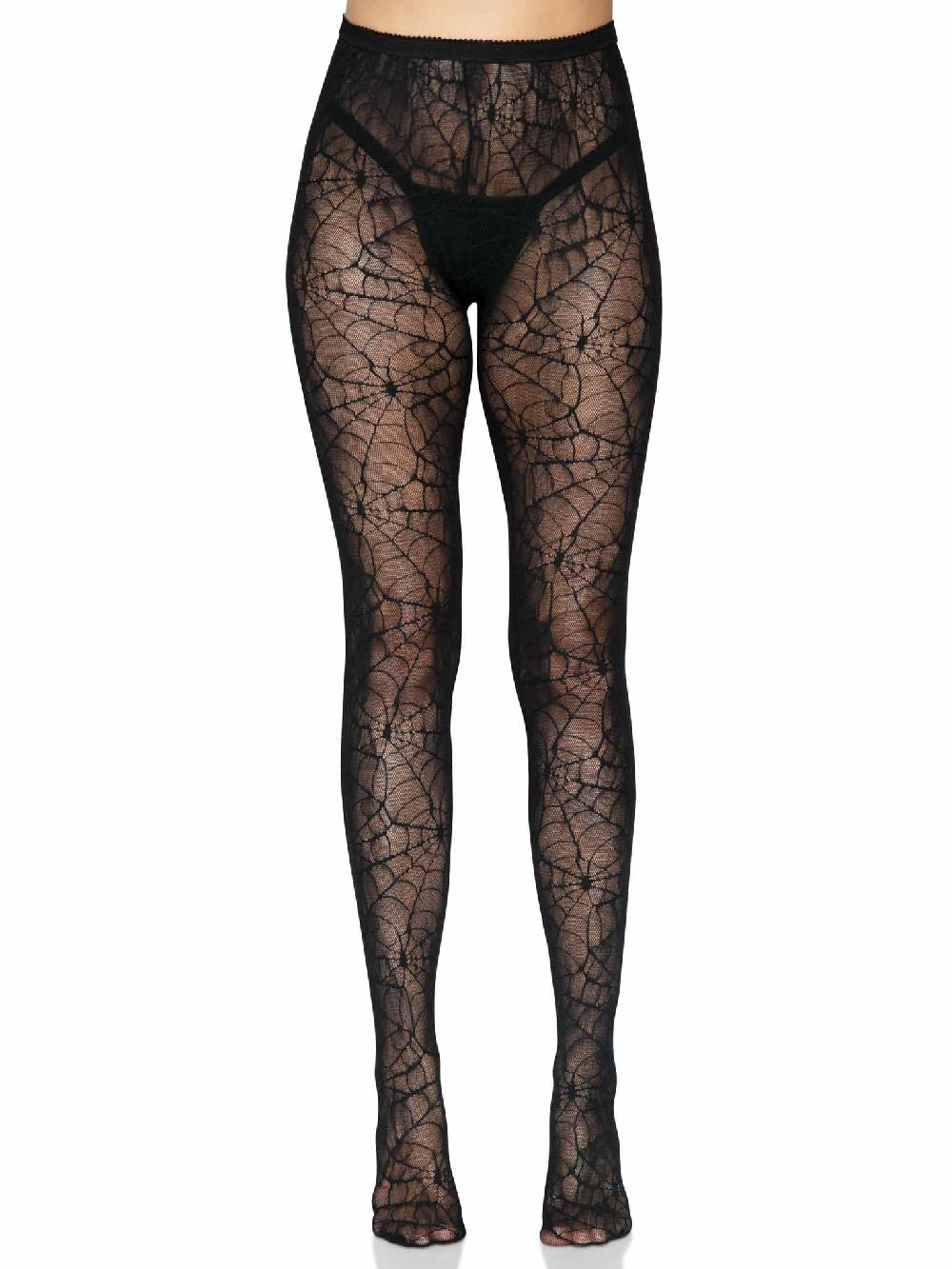 Leg Avenue Spiderweb Lace Tights Black