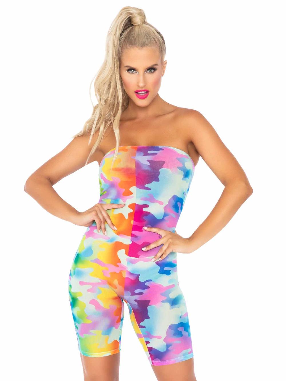 leg avenue Spotted You Camo Romper Multicolor