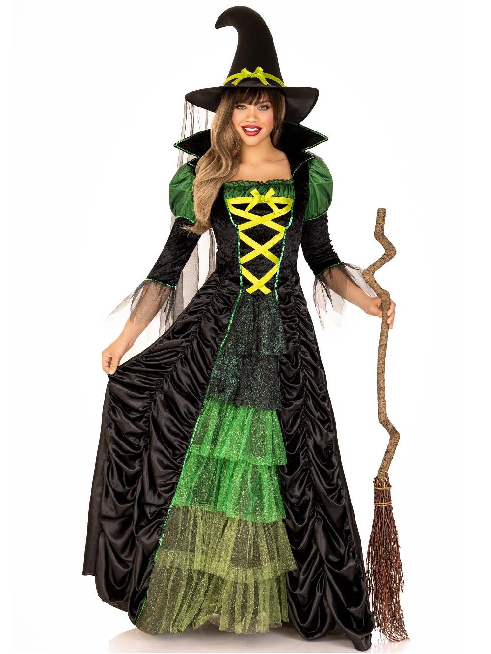 Leg Avenue Storybook Witch Costume Black/Green