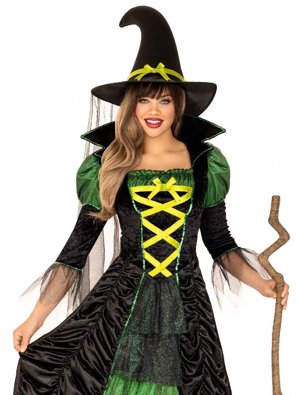 leg avenue Storybook Witch Costume Black/Green