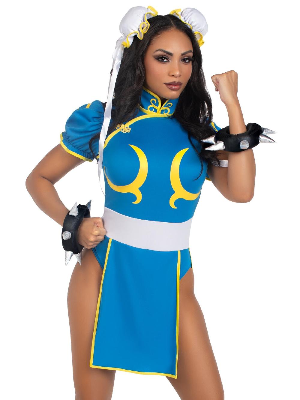 leg avenue Street Fighter Chun-Li Costume Blue