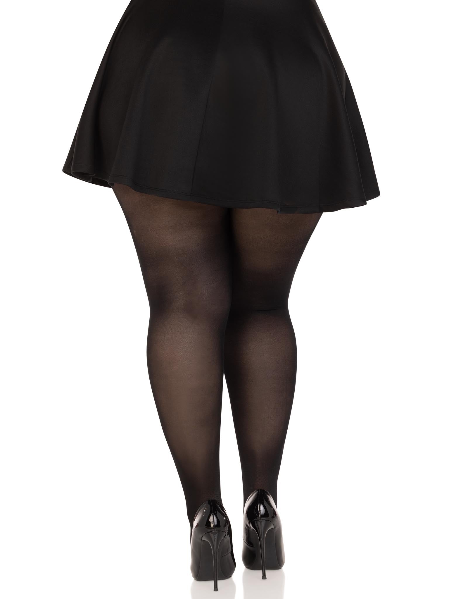 Leg Avenue Suki Plus Sheer Tights Black