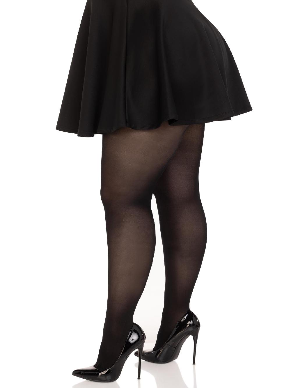 Leg Avenue Suki Plus Sheer Tights Black