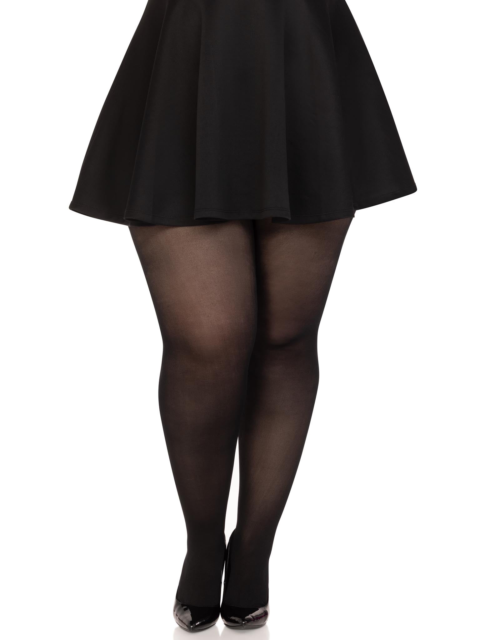 leg avenue Suki Plus Sheer Tights Black