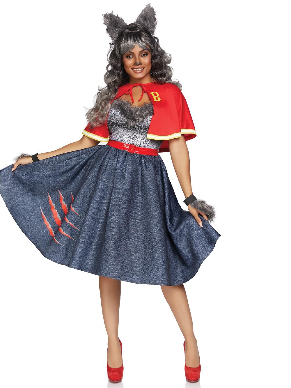 Leg Avenue Teen Wolf Costume Red/Blue