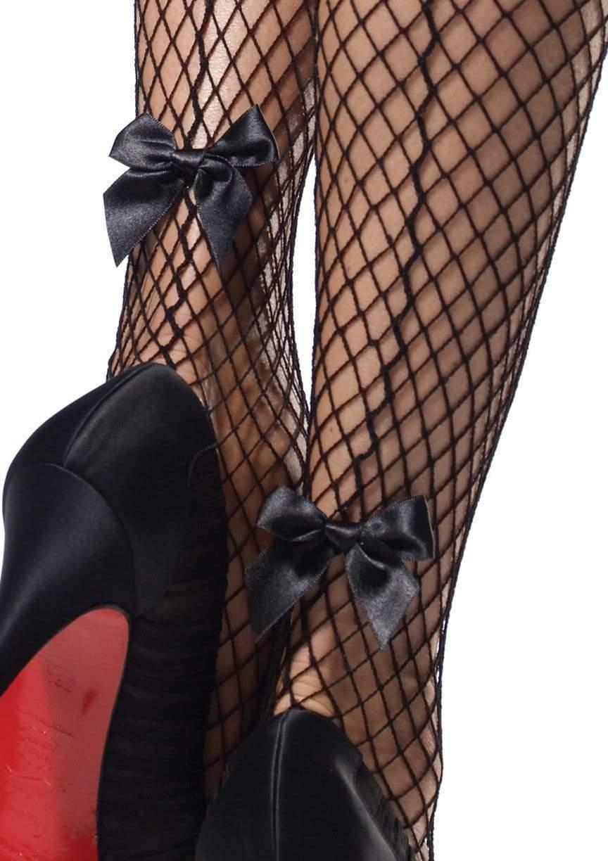 Leg Avenue Tessa Net Thigh High Stockings Black
