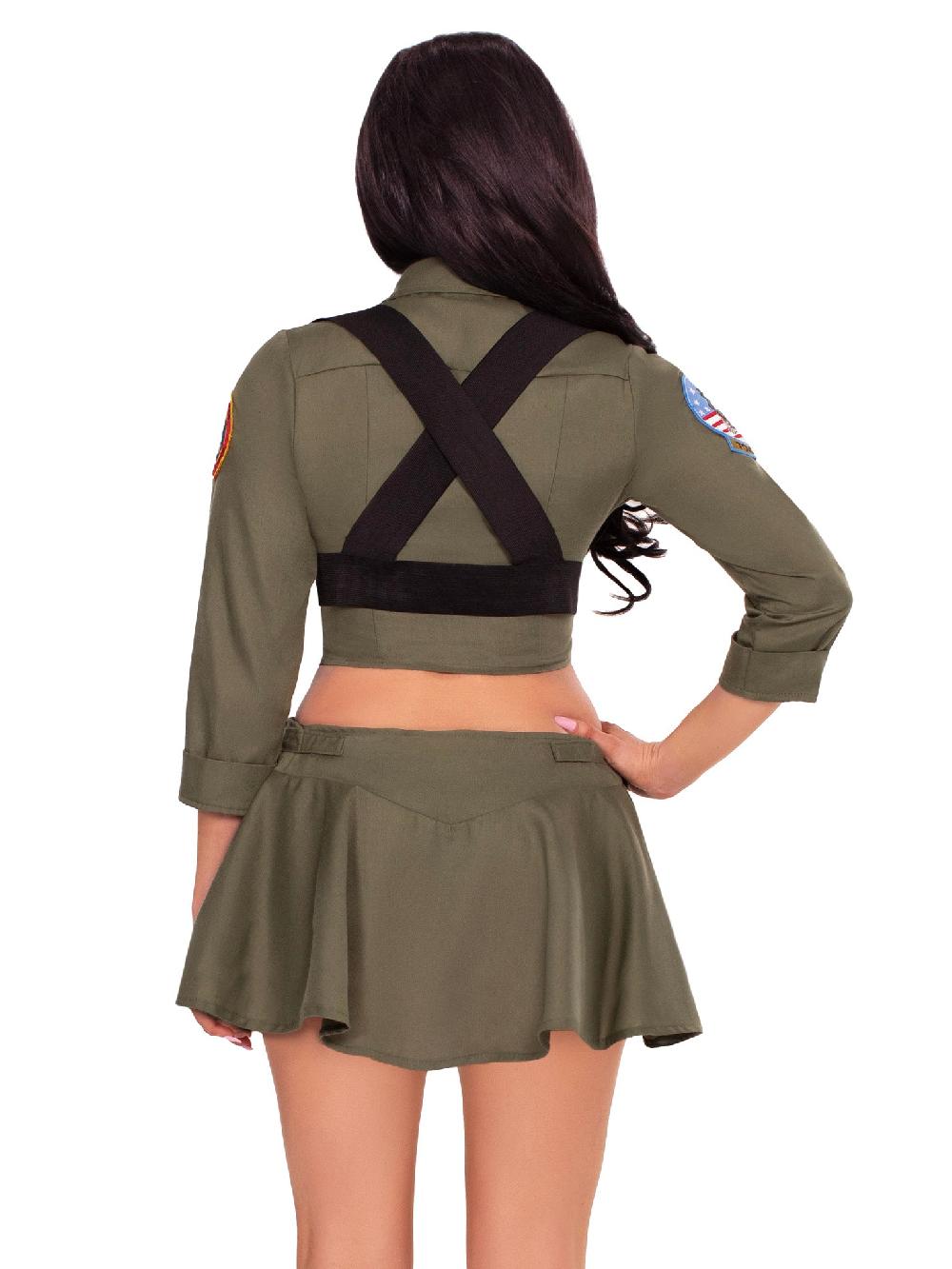 Leg Avenue Top Gun Fighter Pilot Costume Khaki