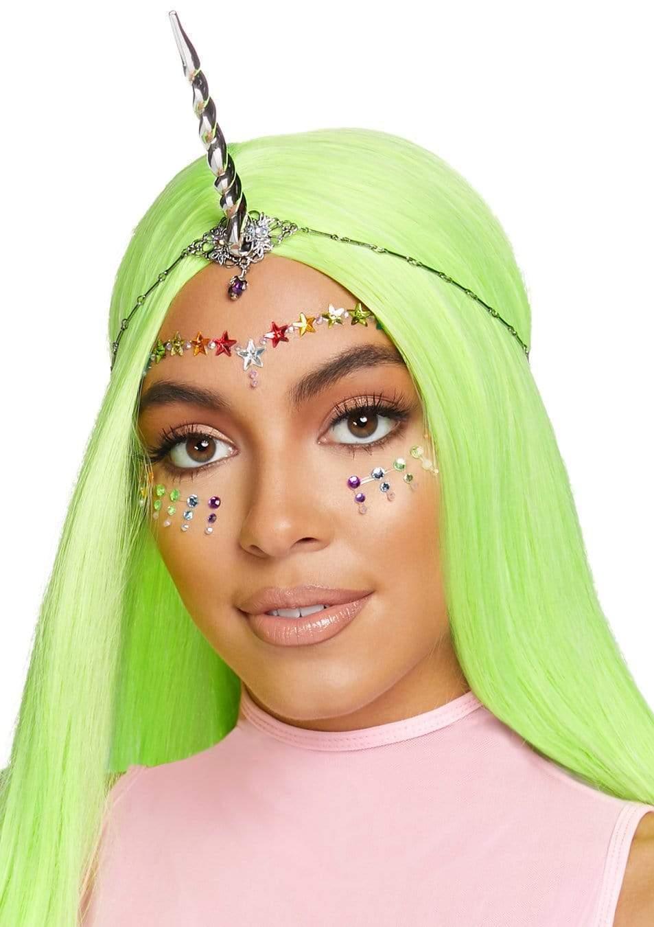 leg avenue Unicorn Horn Festival Headband Silver