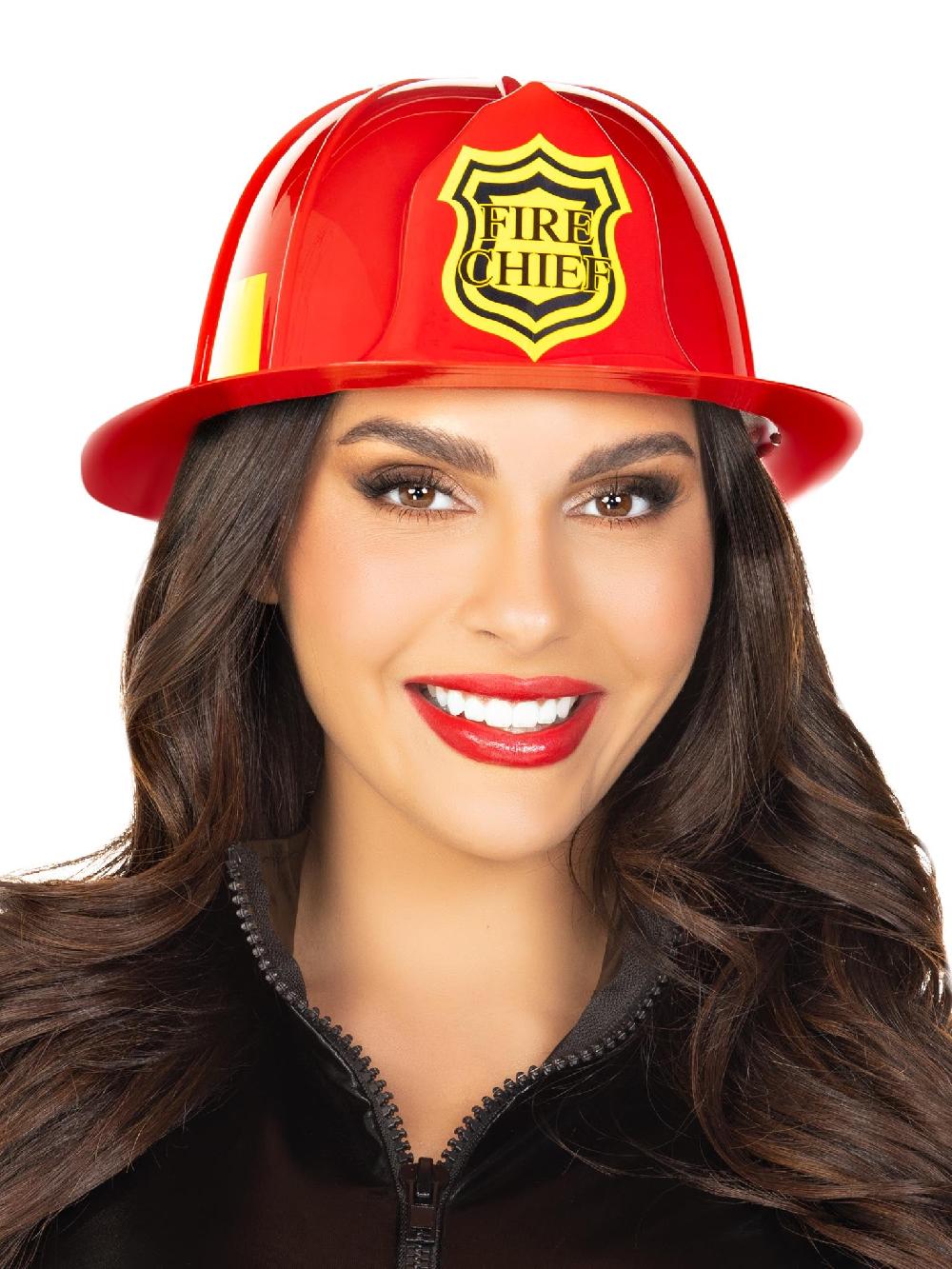 leg avenue Unisex Fireman Costume Hat Red