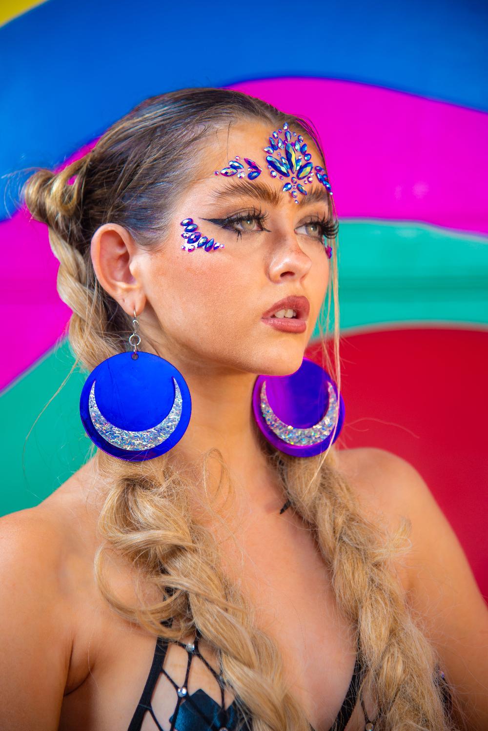 Leg Avenue Verity Face Jewels Sticker Purple