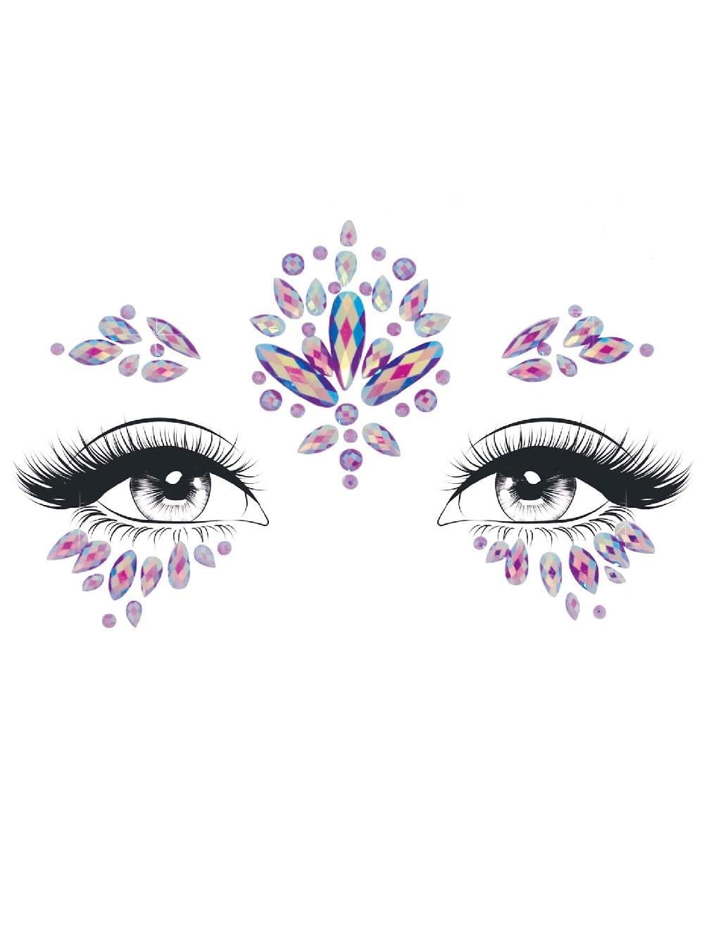 leg avenue Verity Face Jewels Sticker Purple