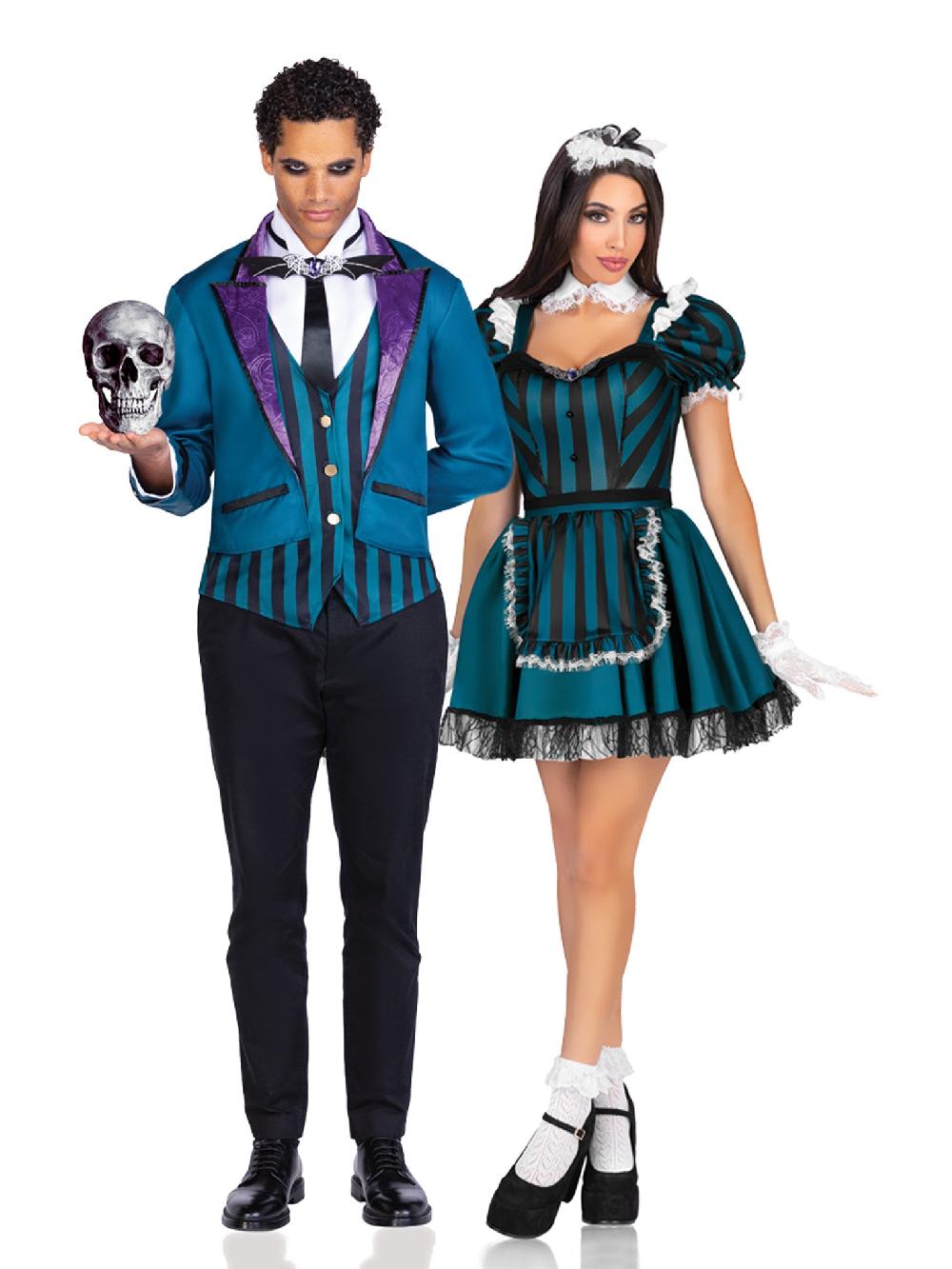 Leg Avenue Victorian Butler Costume Black/Green