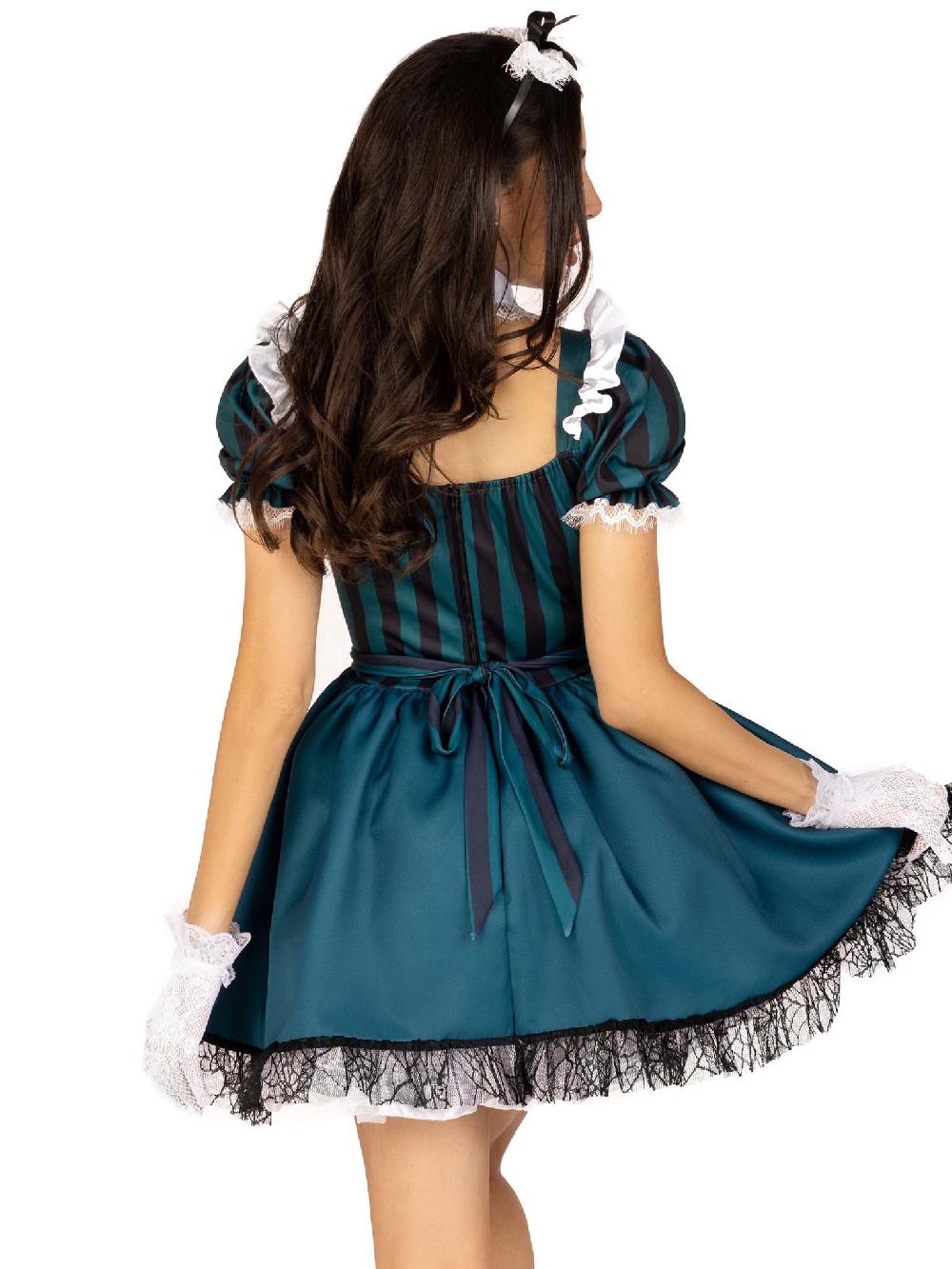 Leg Avenue Victorian Maid Costume Black/Green