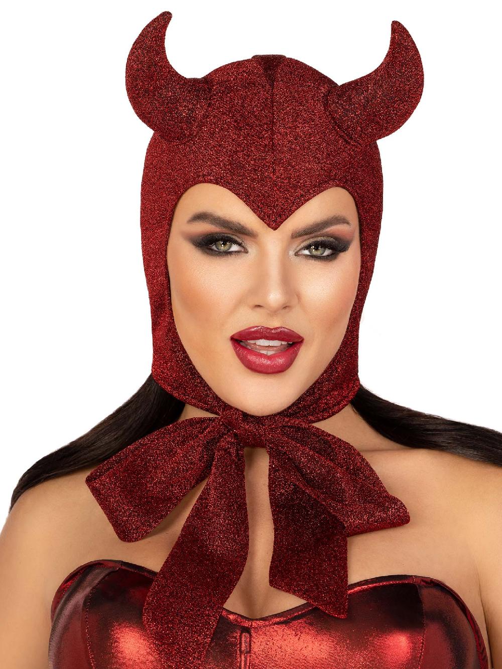 leg avenue Vintage Devil Bonnet Red