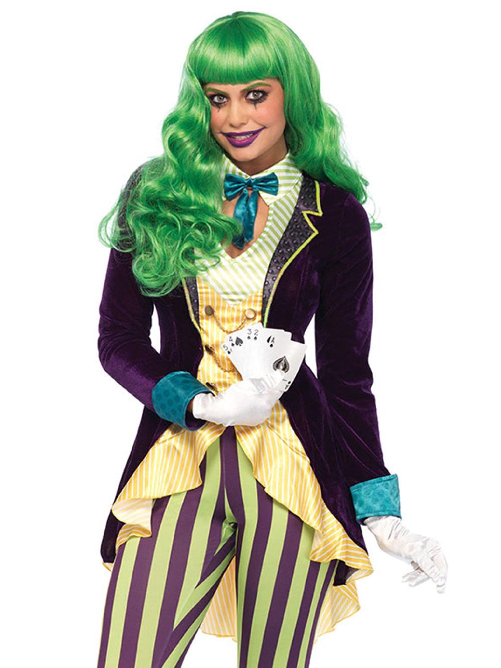 leg avenue Wicked Trickster Costume Purple/Green
