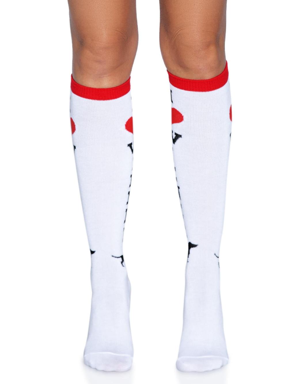 Leg Avenue Wiener Dog Knee High Socks Multicolor
