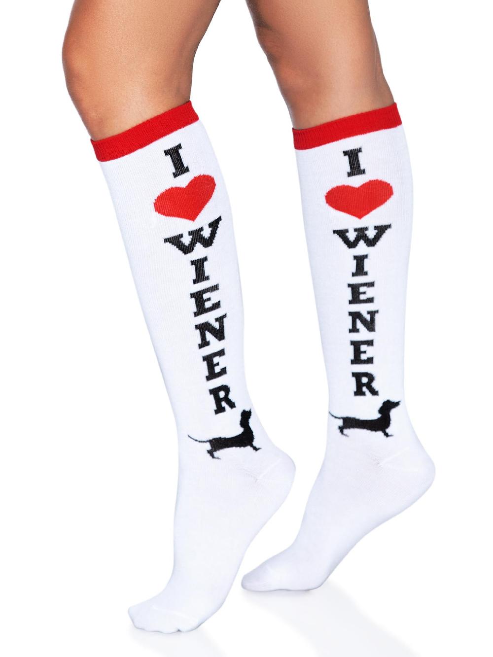 leg avenue Wiener Dog Knee High Socks Multicolor