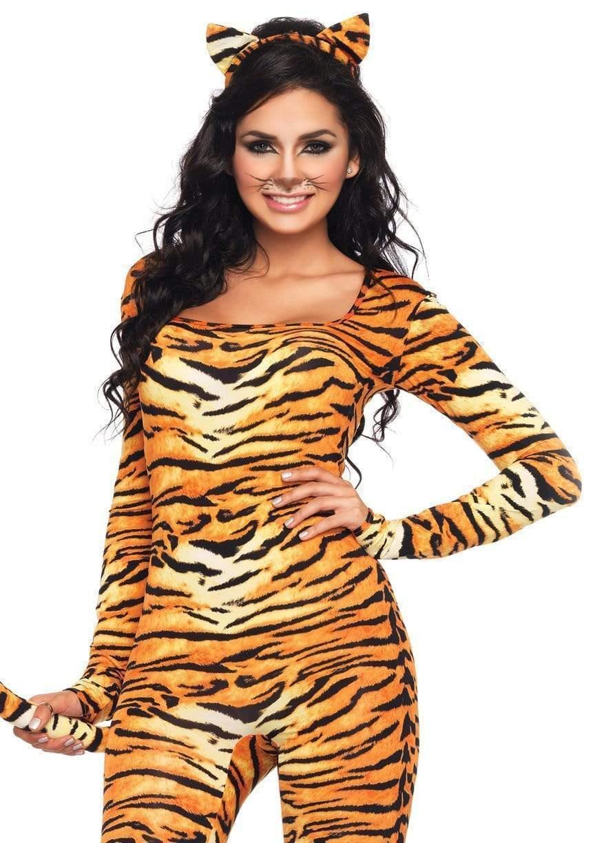 leg avenue Wild Tigress Costume Orange/Black