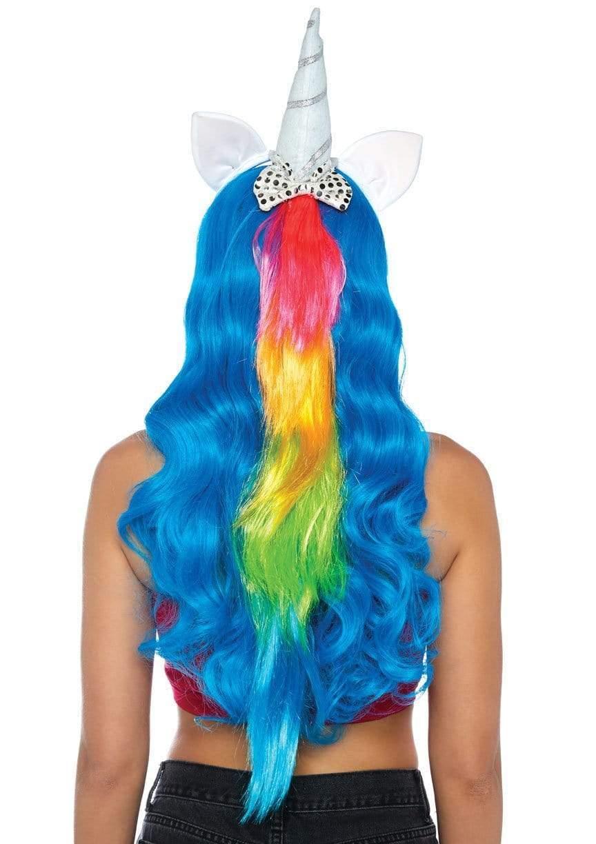 Leg Avenue Magical Unicorn Headband With Rainbow Wig Mane Multicolor