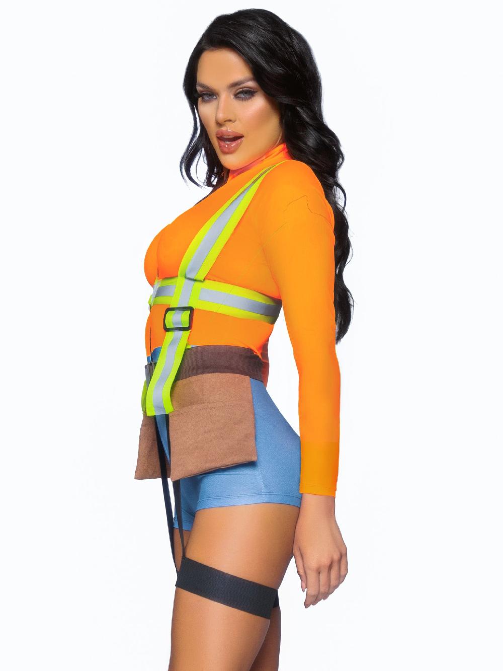 Leg Avenue Nailed It Construction Worker Costume Orange