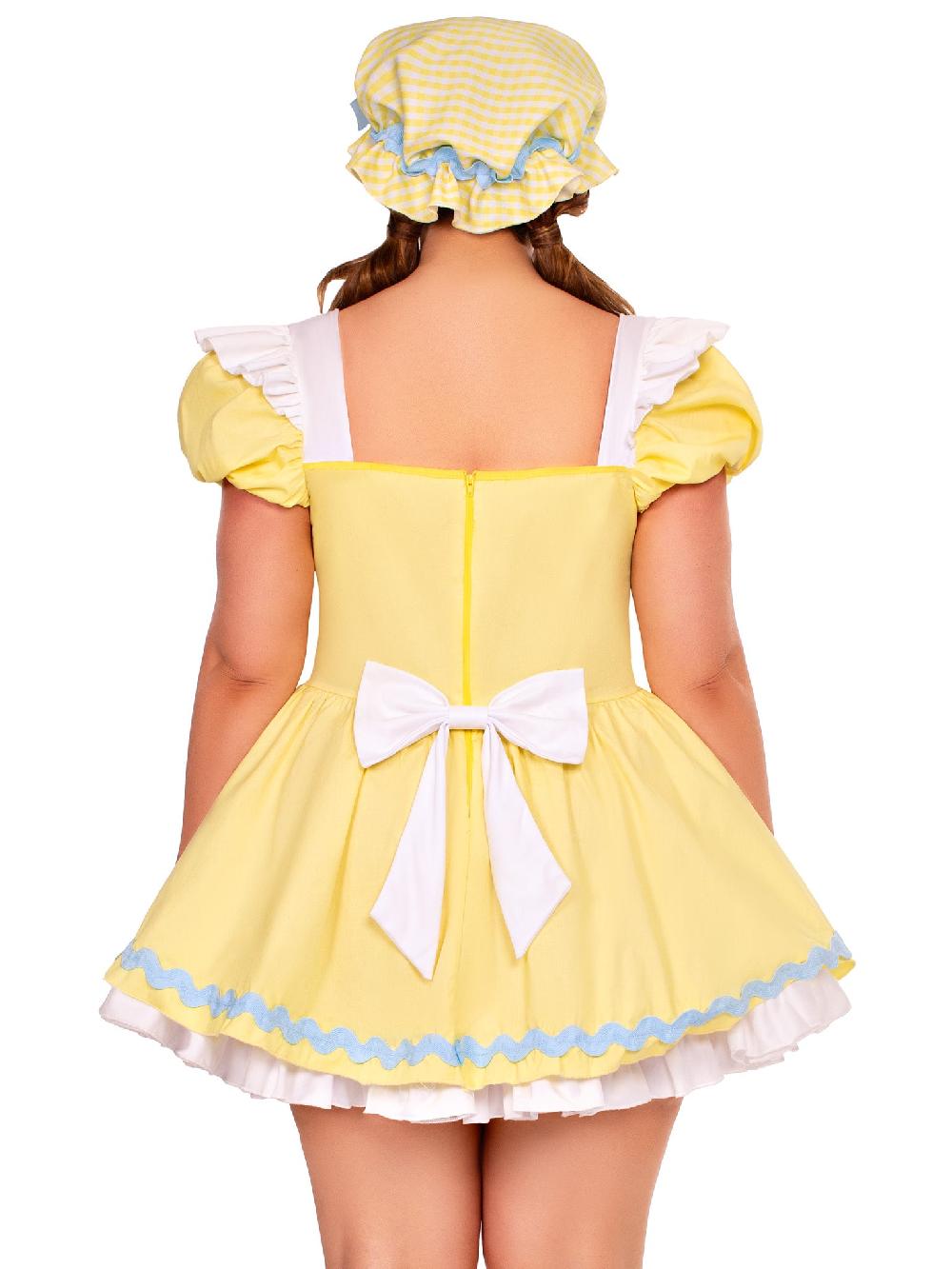 Leg Avenue Plus Beary Cute Goldilocks Costume Yellow