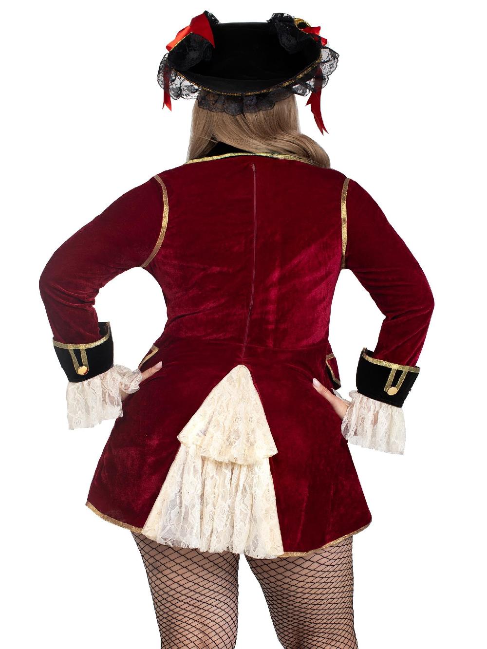 Leg Avenue Plus Captivating Captain Pirate Costume Multicolor