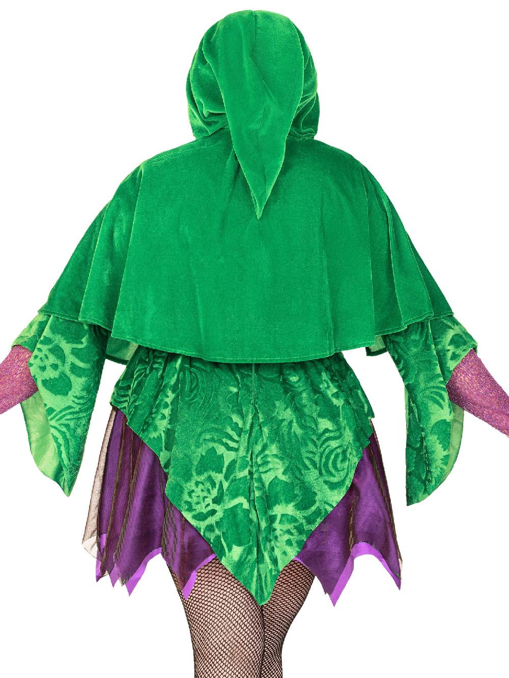 Leg Avenue Plus Crafty Spellcaster Costume Purple/Green