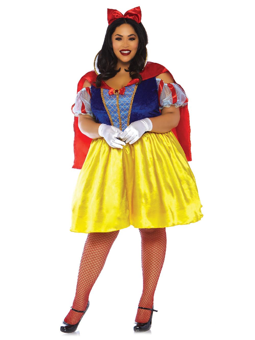 Leg Avenue Plus Fairy Tale Snow White Costume Yellow