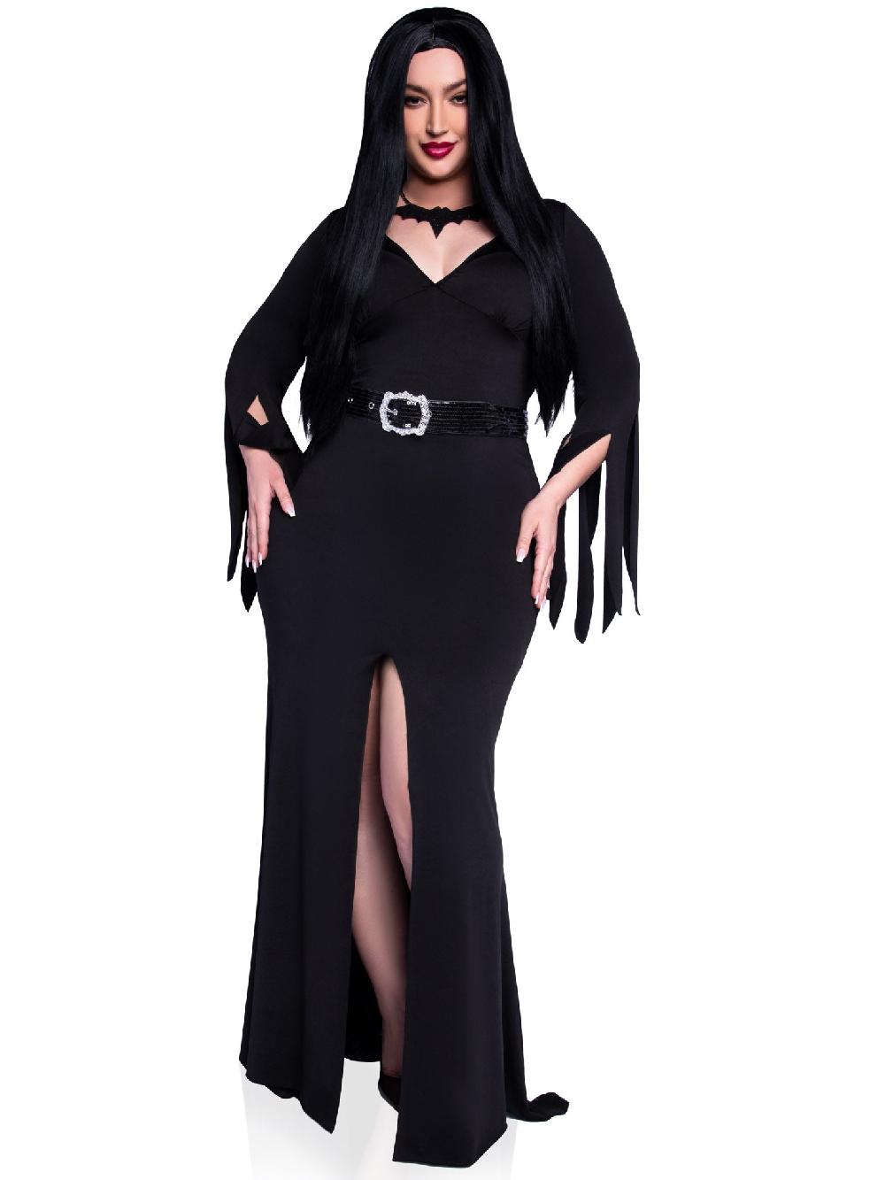 Leg Avenue Plus Immortal Mistress Costume Dress Black