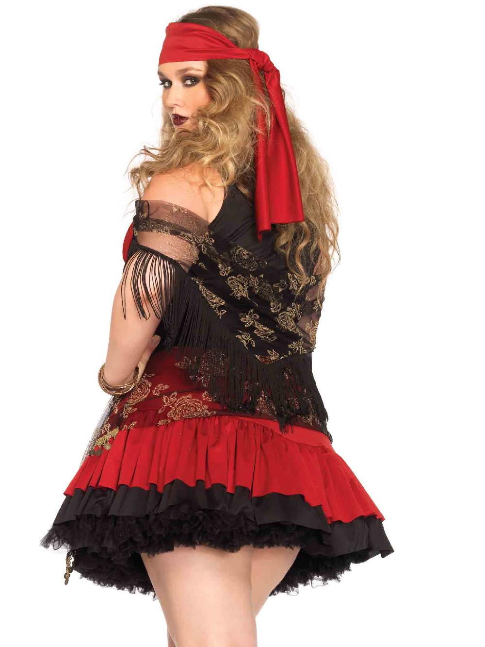 Leg Avenue Plus Mystic Vixen Costume Burgundy/Bronze