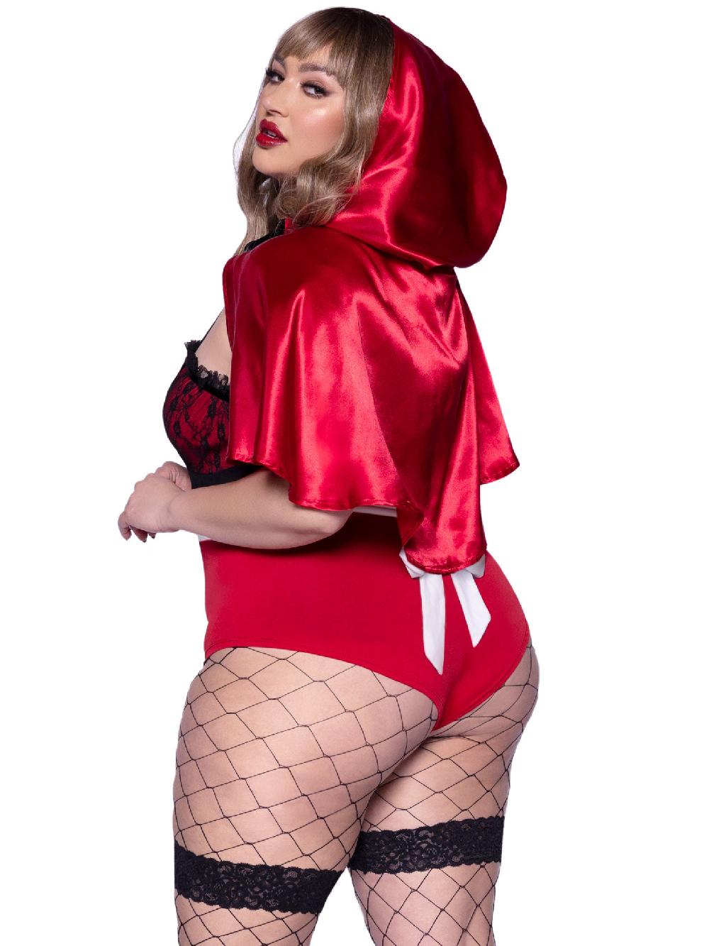 Leg Avenue Plus Naughty Miss Red Riding Hood Costume Red/Black