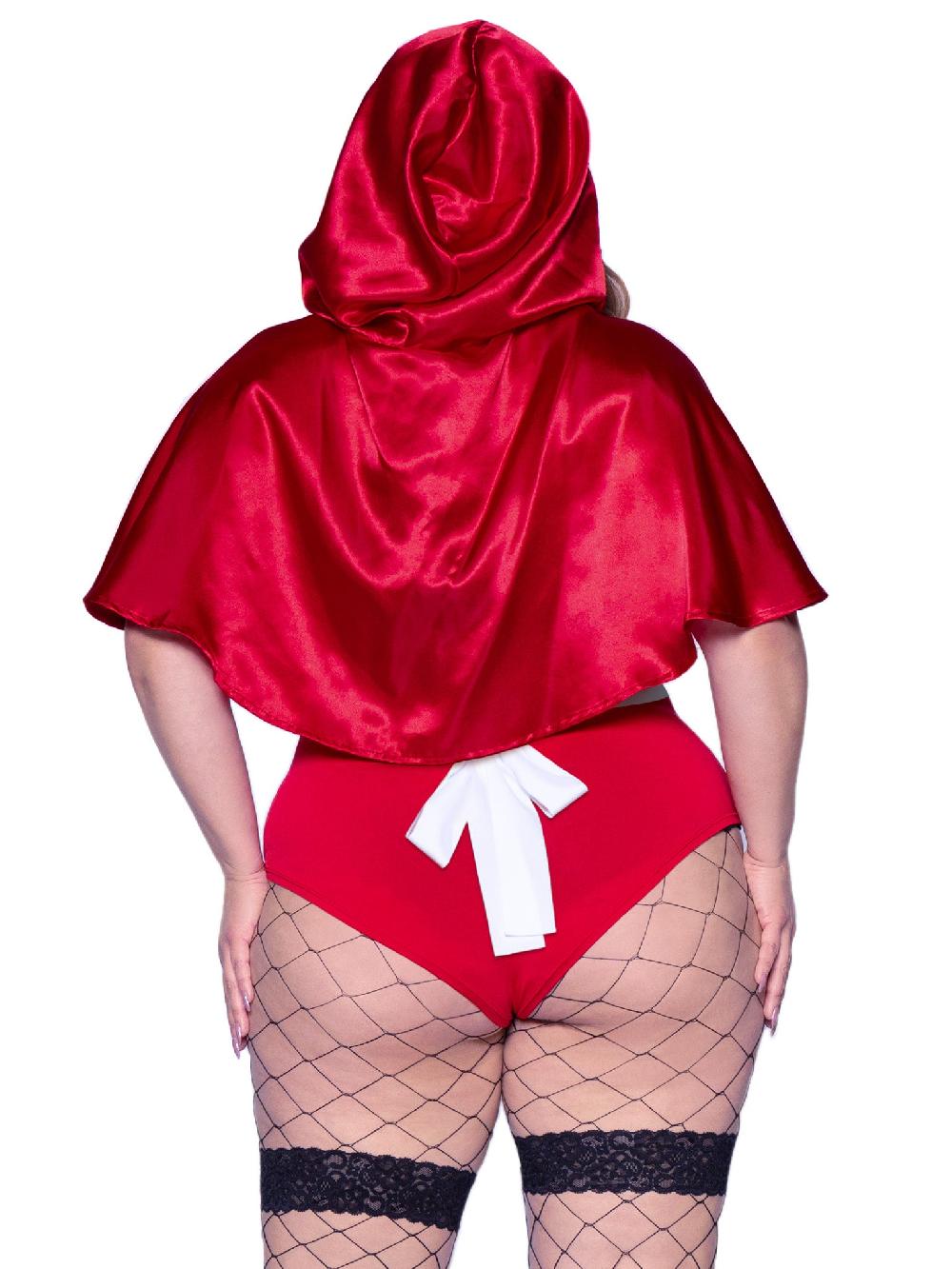 Leg Avenue Plus Naughty Miss Red Riding Hood Costume Red/Black