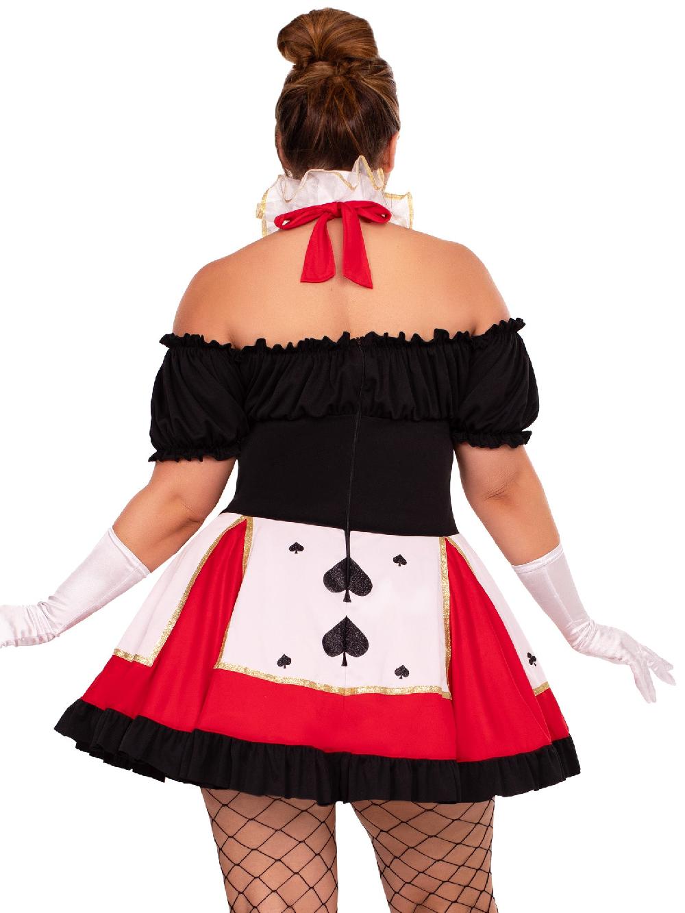 Leg Avenue Plus Pretty Playing Card Costume Red/Black
