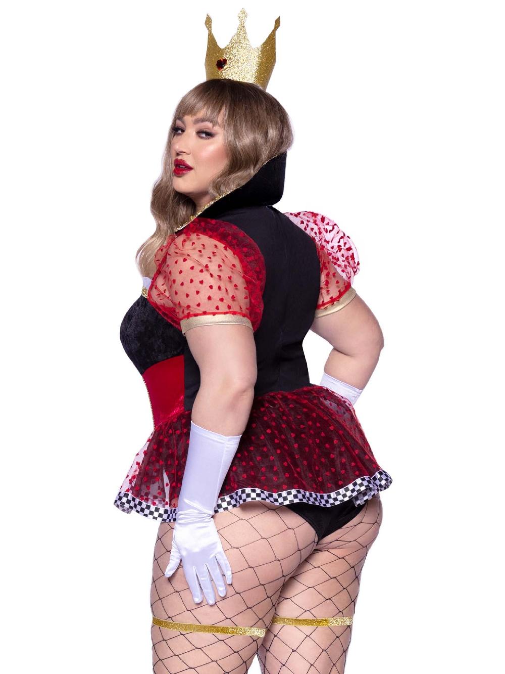 Leg Avenue Plus Ravishing Red Queen Costume Red/Black