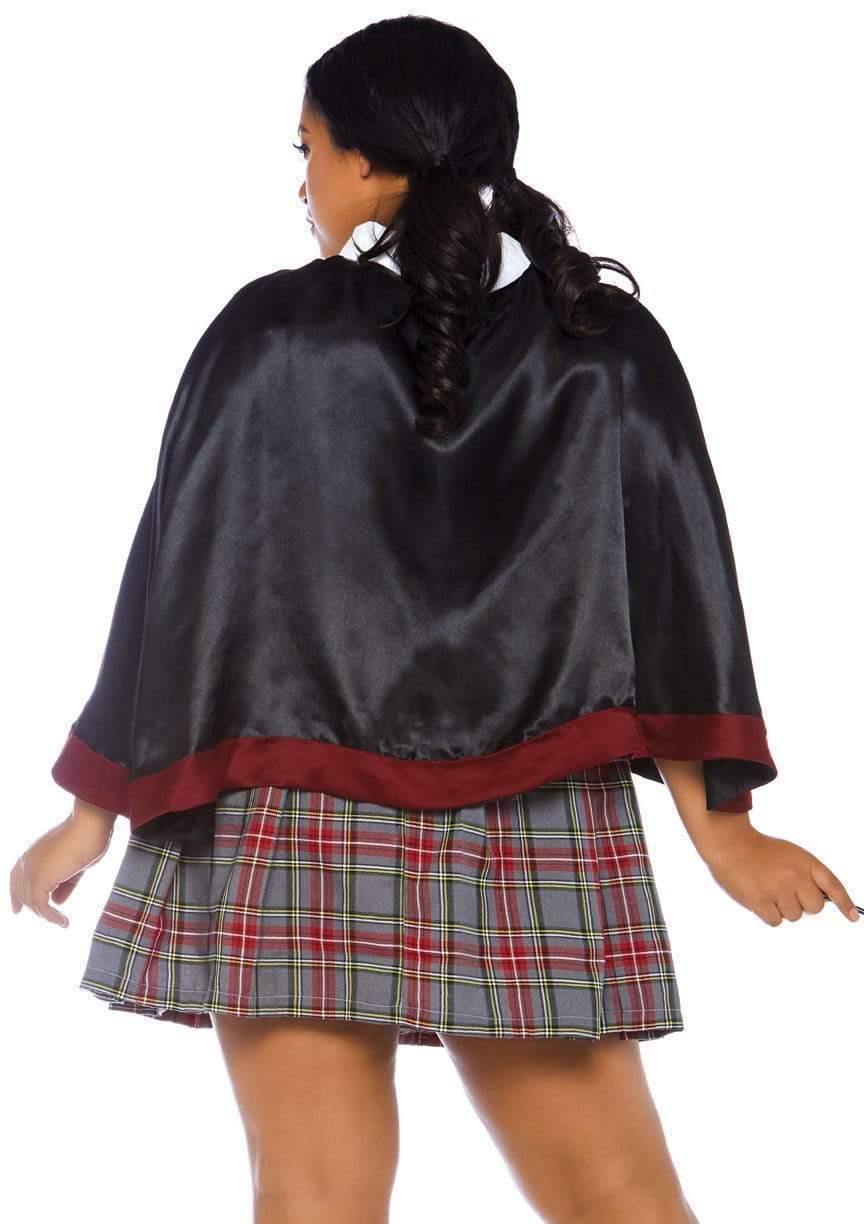 Leg Avenue Plus Spellbinding School Girl Costume Red/Black