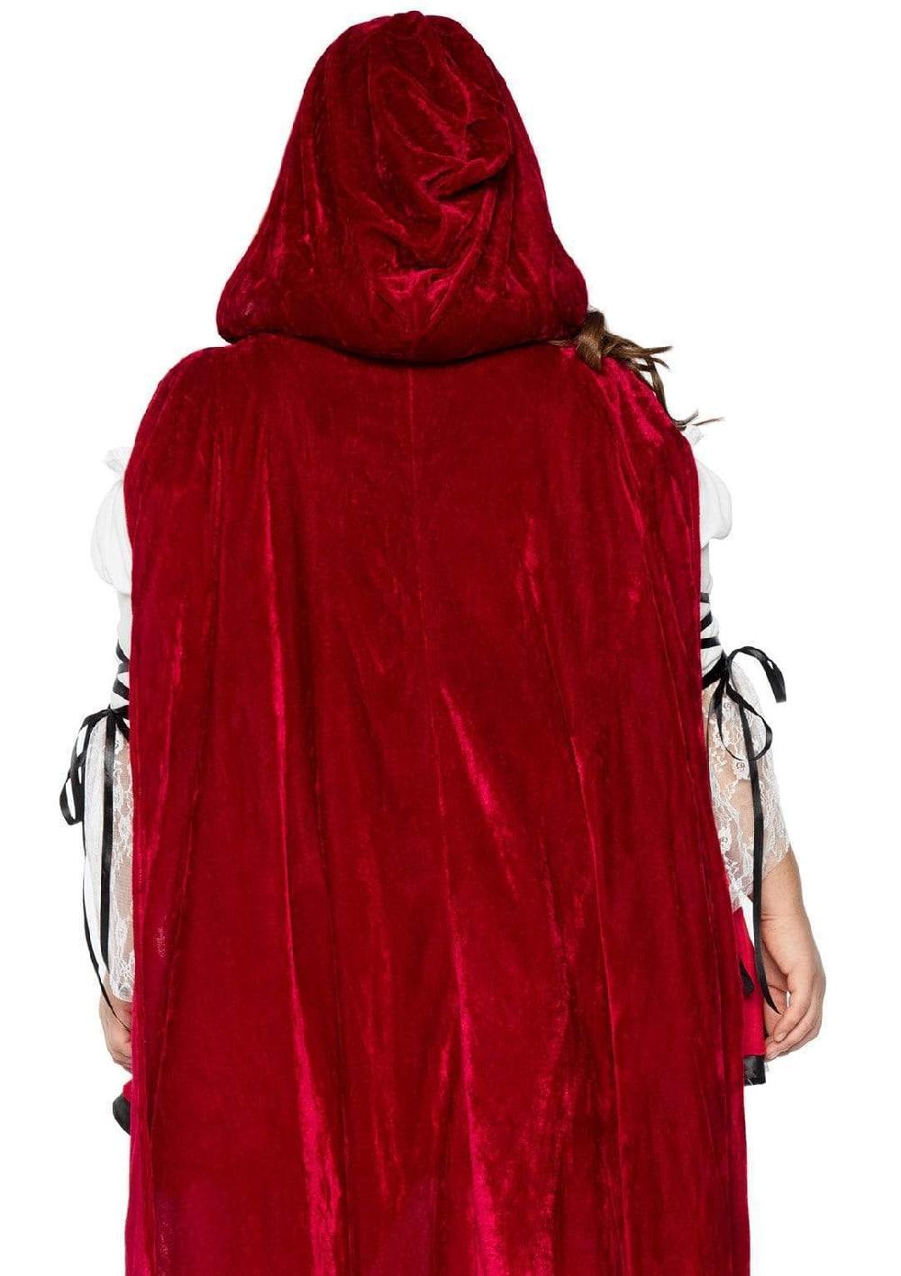 Leg Avenue Plus Storybook Red Riding Hood Costume Red/White