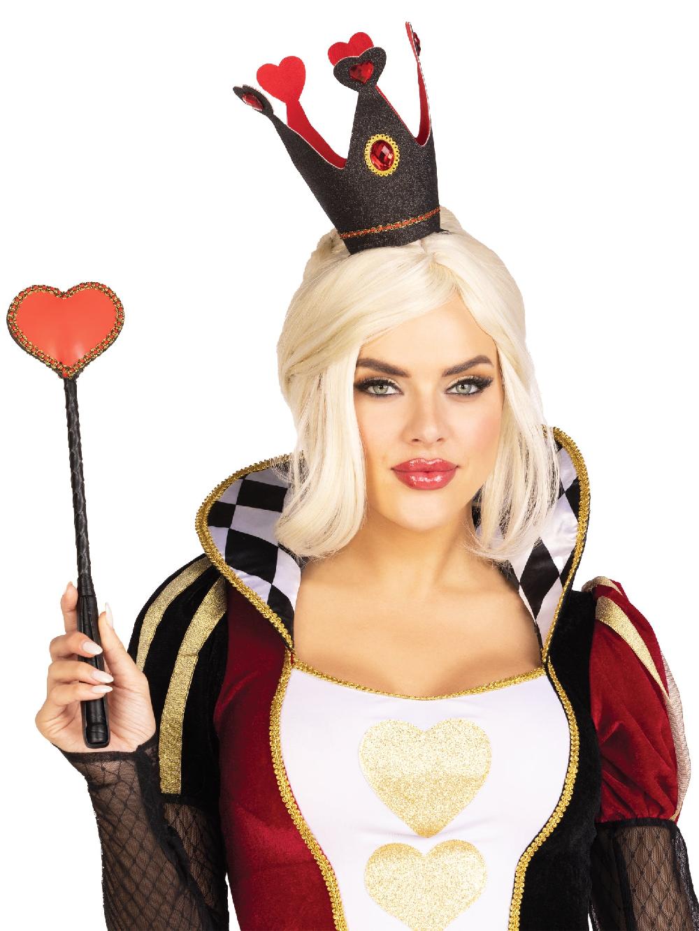 leg avenue Royal Crown Headband and Heart Scepter Black/Red