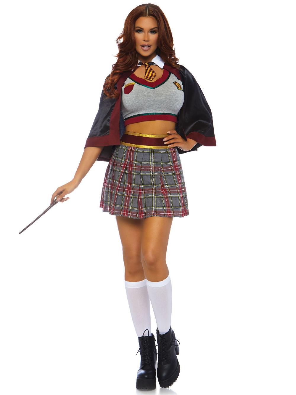 Leg Avenue Spellbinding School Girl Costume Red/Black