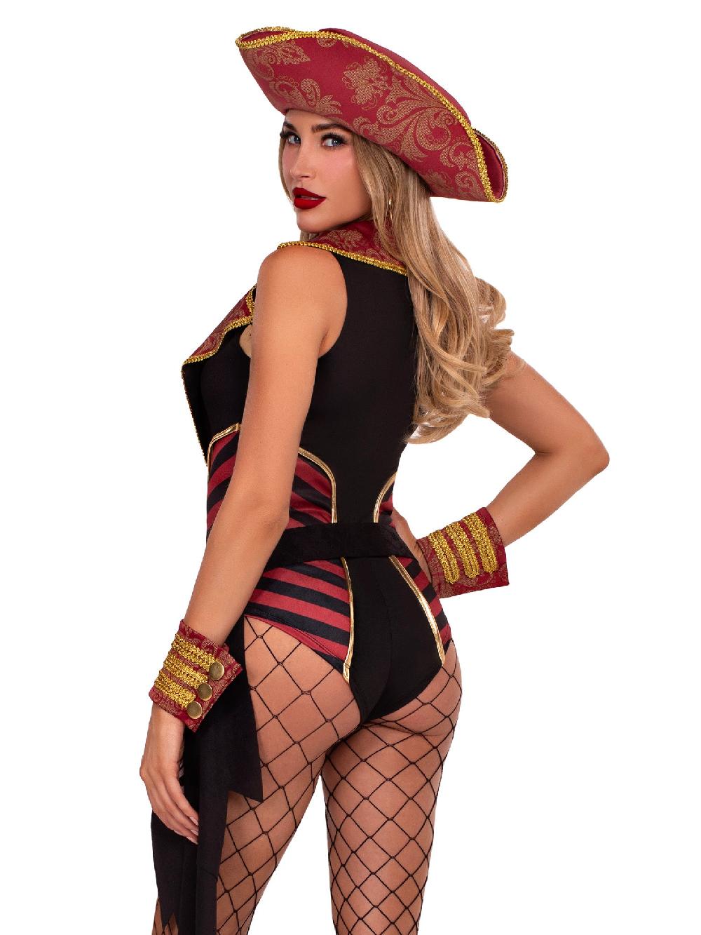 Leg Avenue Sultry Swashbuckler Pirate Costume Red/Black
