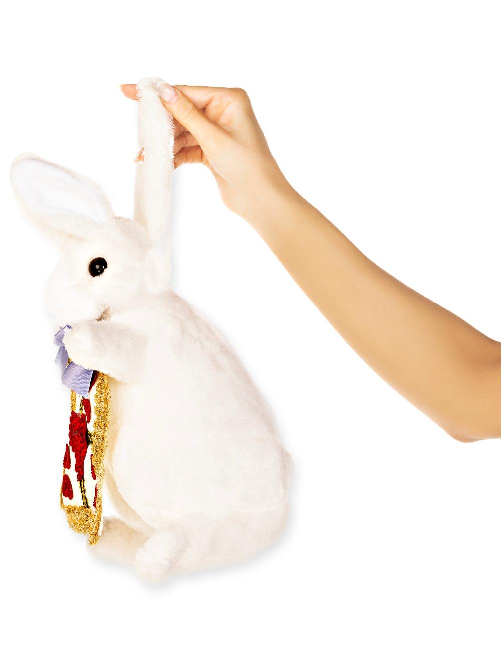 Leg Avenue Wonderland White Rabbit Purse White/Gold
