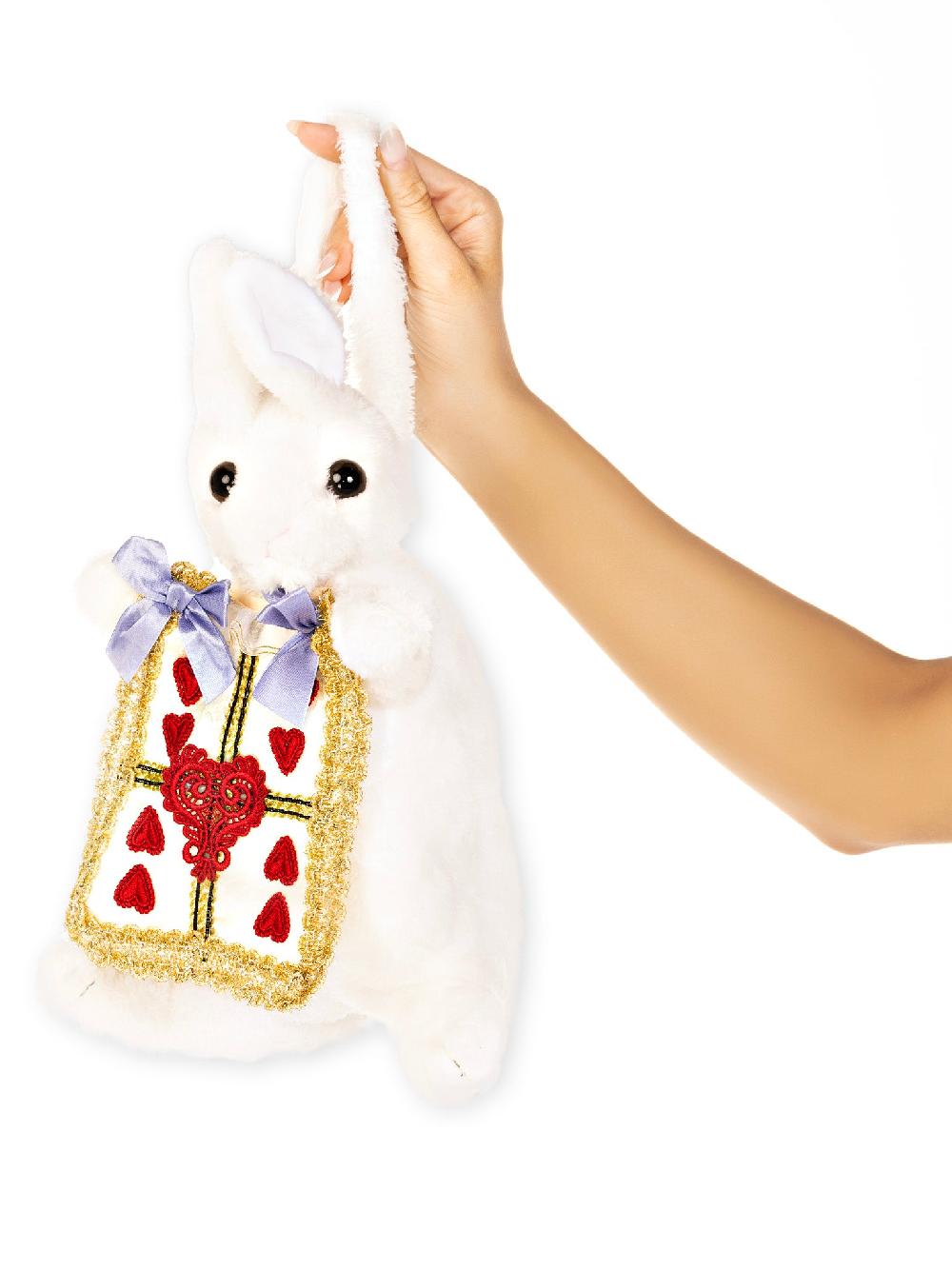 leg avenue Wonderland White Rabbit Purse White/Gold