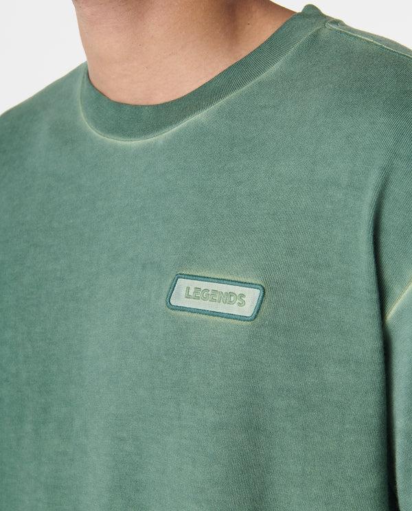 Legends Fairfax Oversized Lunar Tee Washed Hunter Green