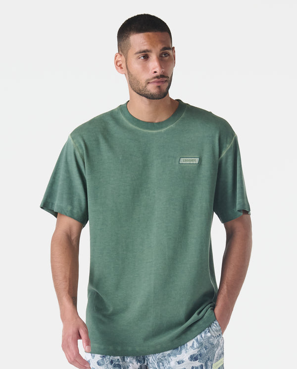 legends Fairfax Oversized Lunar Tee Washed Hunter Green