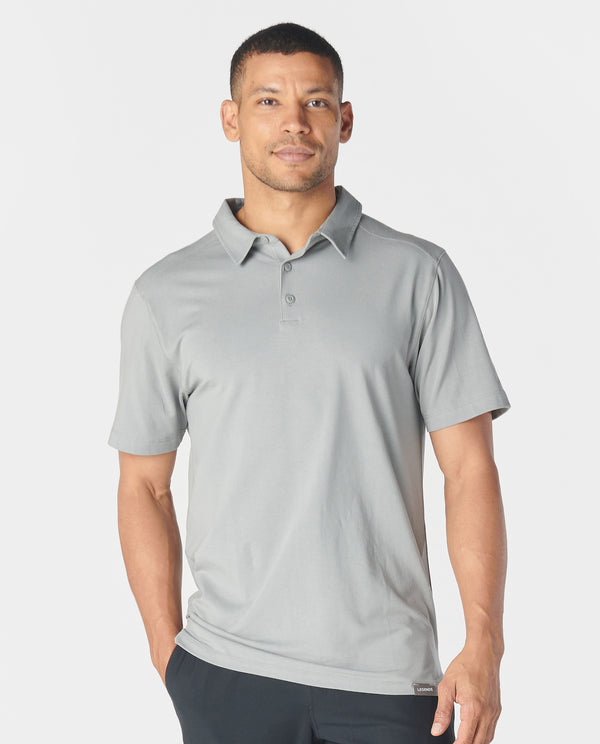 legends Aviation Polo Medium Gray