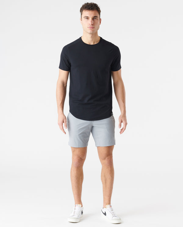 Legends Aviation Tee Curved Hem Black