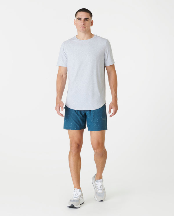 Legends Aviation Tee Curved Hem Heather Gray
